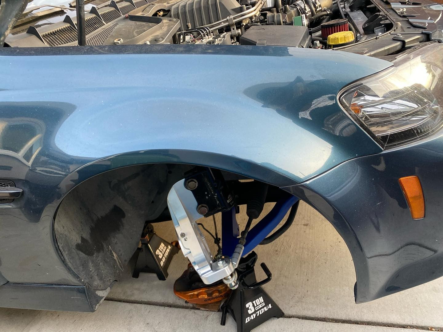 Blu808 - Pontiac G8 / Holden VE / Chevy SS (Full Billet Adjustable Ackermann Angle Kit)